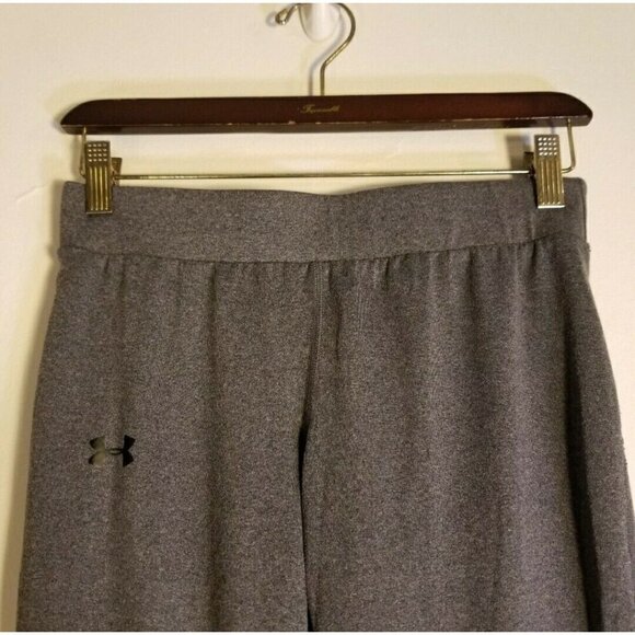UNDER ARMOUR Women's Heat Gear Fitted Capri Stretch Crop Legging Grey Size Small - Picture 4 of 12
